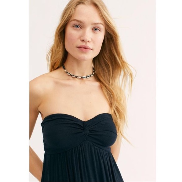 Free People Side Swept Tunic Dark Navy - Picture 2 of 9